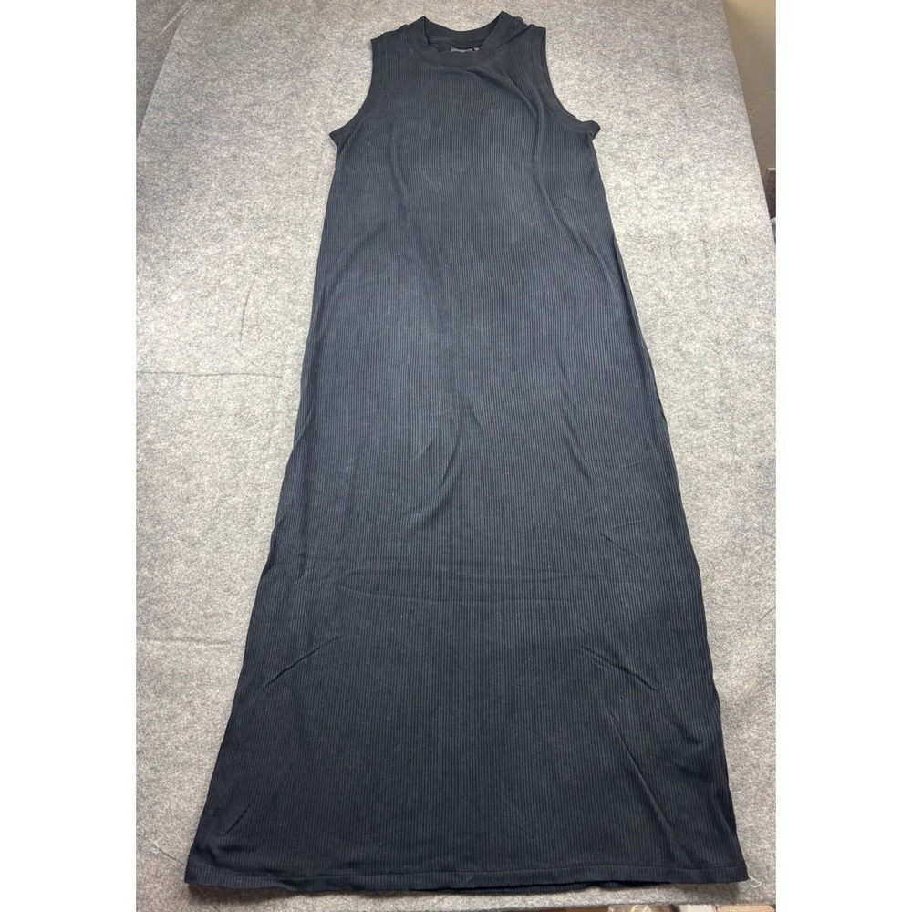 Richer Poorer Women's M Thick Ribbed‎ Maxi Tank Dress Jersey Knit Minimalist SEE